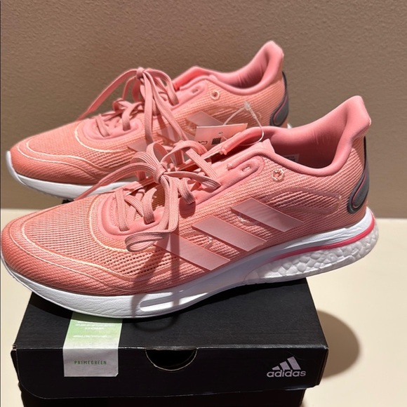 Adidas Supernova Women’s Size 7.5 Running Shoes Salmon Pink FV6021 - Picture 11 of 14